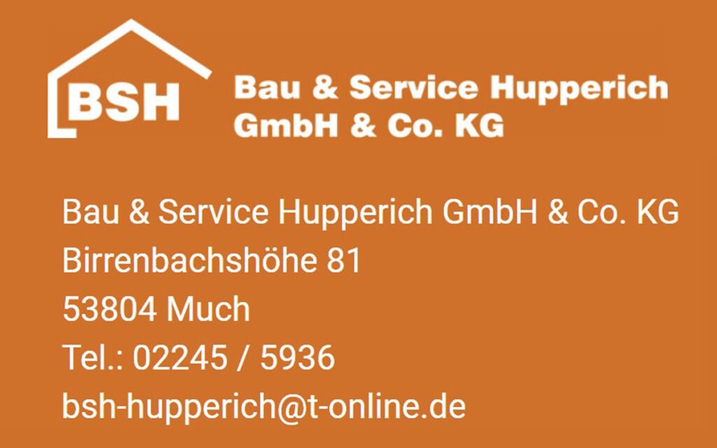 Logo Bau und Service Hupperich GmbH Kontaktinformationen