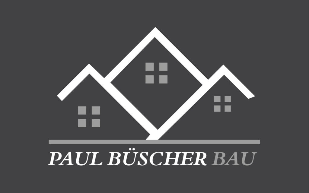 Logo von Paul Büscher Bau mit Hausdachsymbol