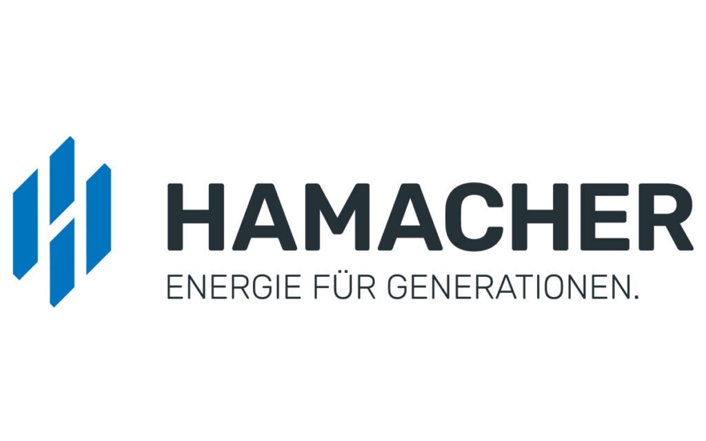 Hamacher Logo mit Slogan Energie für Generationen